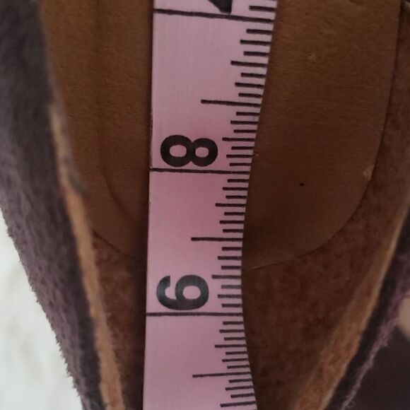 FASHION FOCUS Brown Suede Hells Rubber Sole Size 4 - Picture 8 of 10